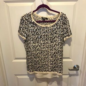 Sequined DKNY top. Fancy!